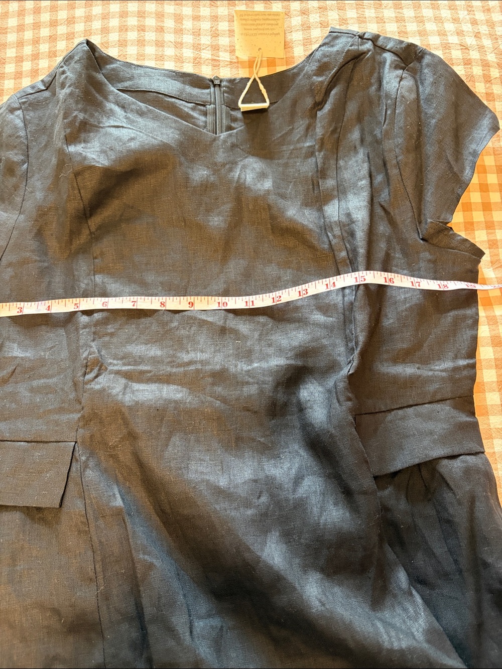 Lintico Elegant 100% Linen Midi Dress - Picture 6 of 6